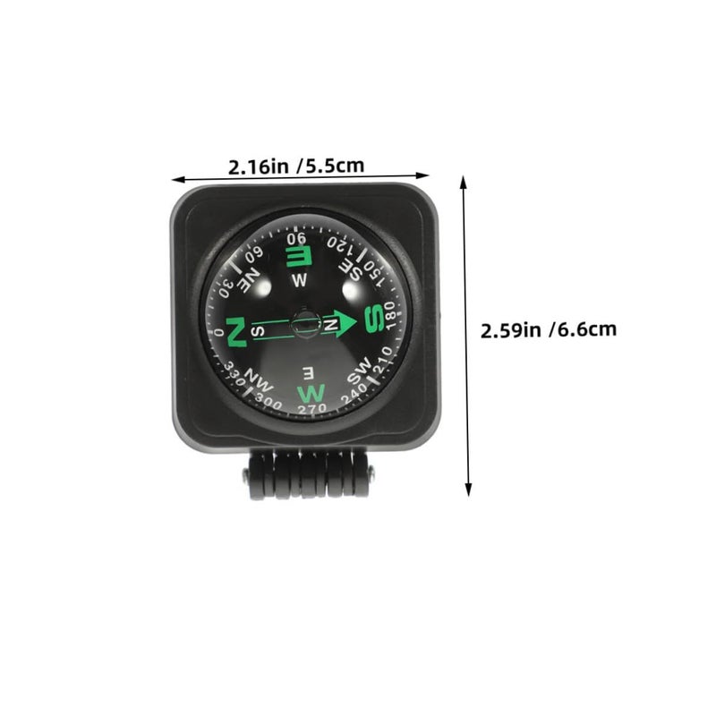 Adjustable Car Dashboard Compass Ball 2 Pack with Adhesive for Vehicle Marine Boat Navigation - Image 3