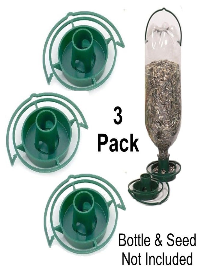 Gadjit Soda Bottle Bird Feeder - 3 Pack | Turn Soda Bottles into Eco-Friendly Wild Bird-Seed Feeders | Fun DIY for Kids, Scouts, Clubs, Grandparents | Promotes Recycling & Reuse (Green) - Image 4