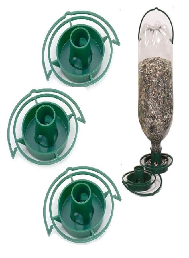 Gadjit Soda Bottle Bird Feeder - 3 Pack | Turn Soda Bottles into Eco-Friendly Wild Bird-Seed Feeders | Fun DIY for Kids, Scouts, Clubs, Grandparents | Promotes Recycling & Reuse (Green) - Image 1