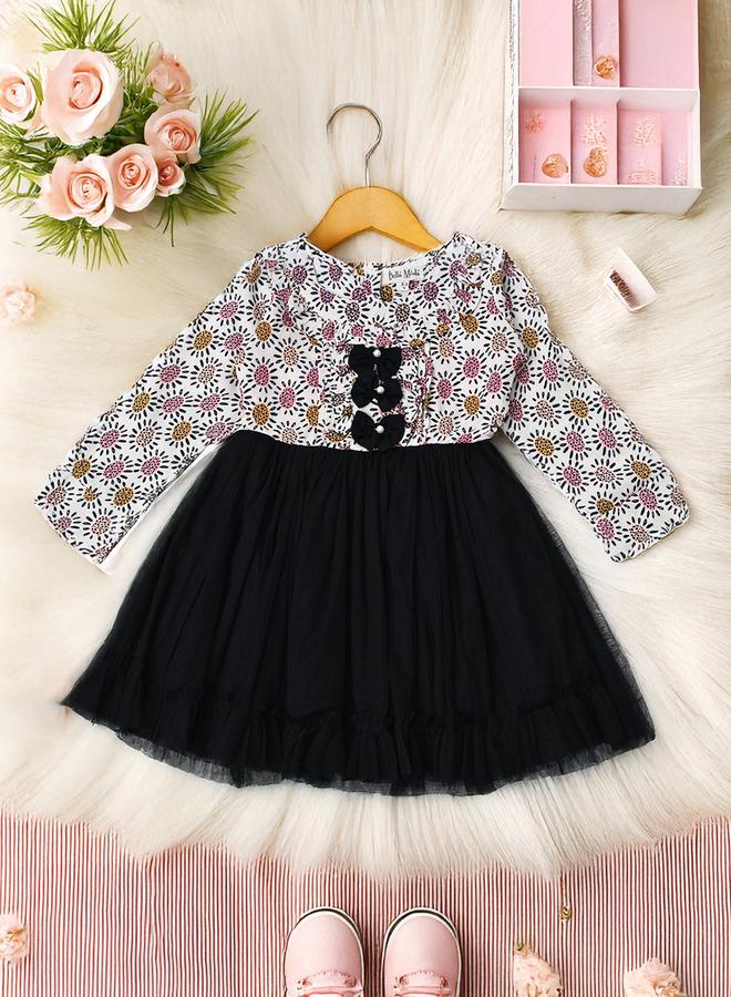 بيلا مودا فستان بياقة مزينة بالزهور - Image 1