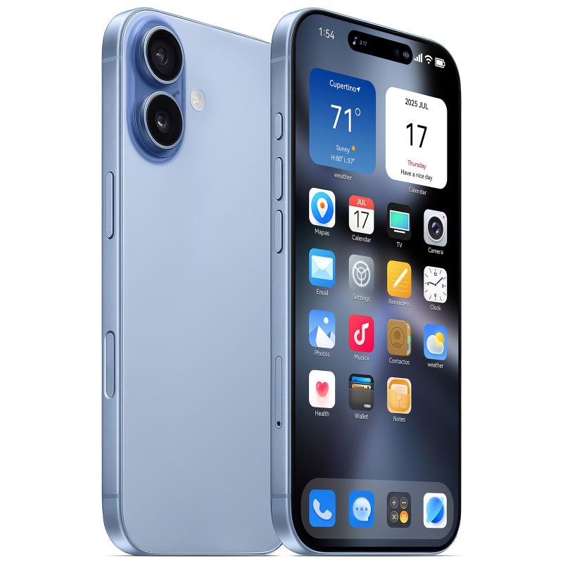 Blue Union 1:1 Simulation Fake Dummy Phone, Looks Like The Real Phone 17, Display Prop Non-Working Decoy Replica with Transparent Case for Exhibition & Play (Blue) - Image 2