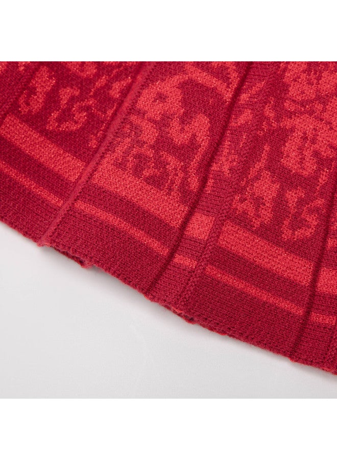 Souhait Girls' Knitwear Set Spring Children's Sweater And Skirt New Year Outfit Classic Red Size 110 - Image 5