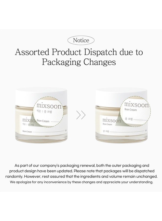 mixsoon Bean cream Vegansnail, Long-lasting Soothing Hydration Cream for face, Korean Skin Care 1.69 fl.oz 50ml  - Image 2
