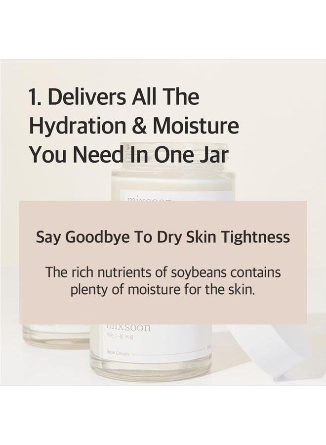mixsoon Bean cream Vegansnail, Long-lasting Soothing Hydration Cream for face, Korean Skin Care 1.69 fl.oz 50ml  - Image 5