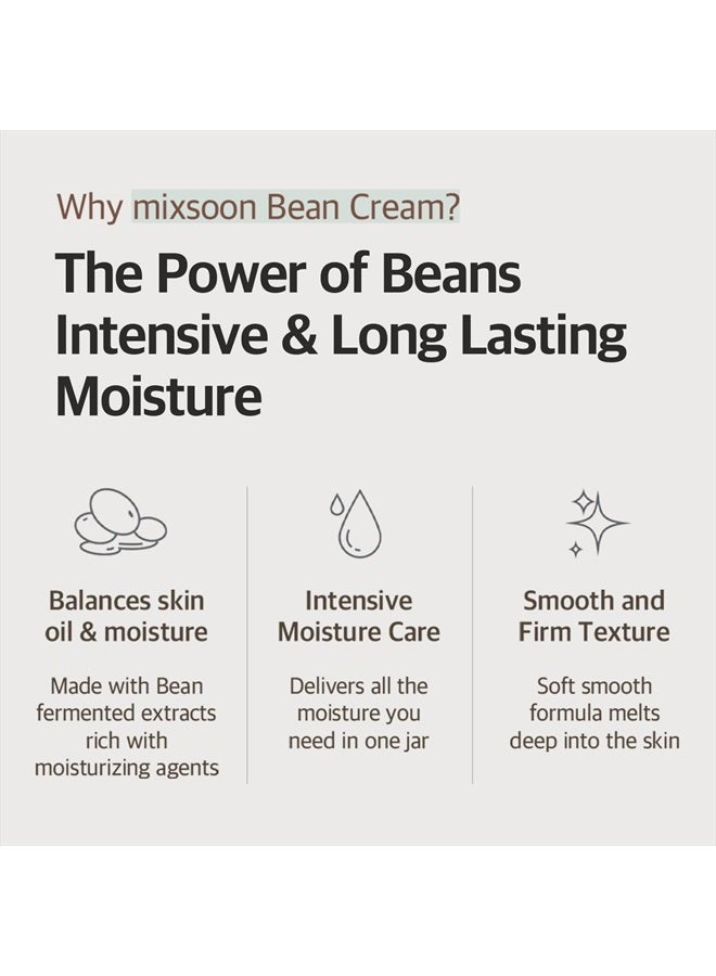 mixsoon Bean cream Vegansnail, Long-lasting Soothing Hydration Cream for face, Korean Skin Care 1.69 fl.oz 50ml  - Image 3