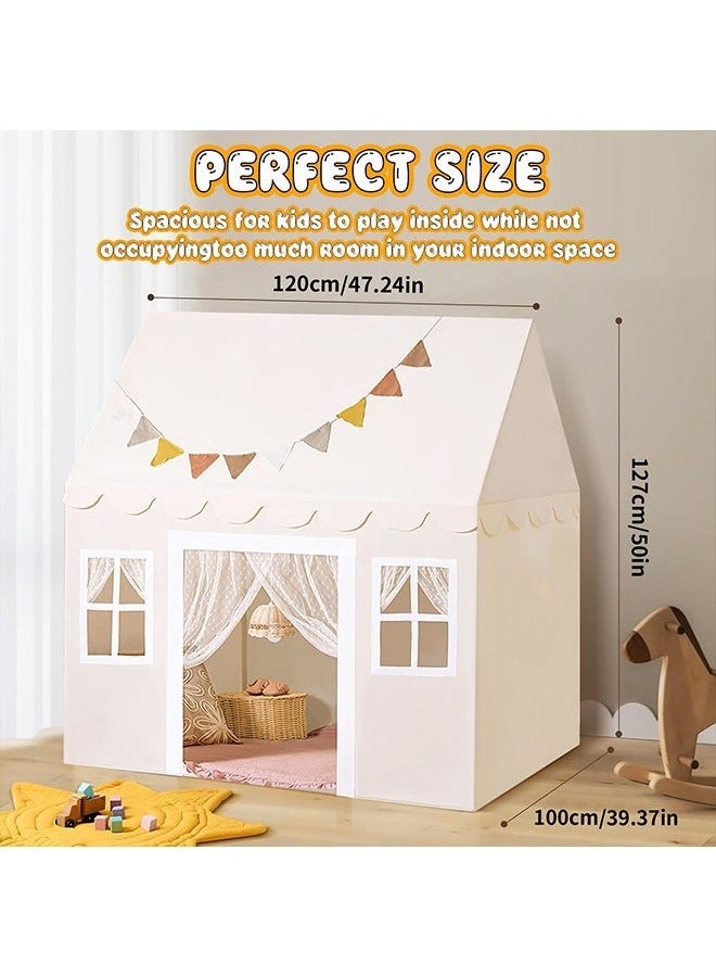Yoawllty Boys Girls Play Tent Game House Playhouse with Mat and Lights Kids Indoor Outdoor Activity Center  - Image 4
