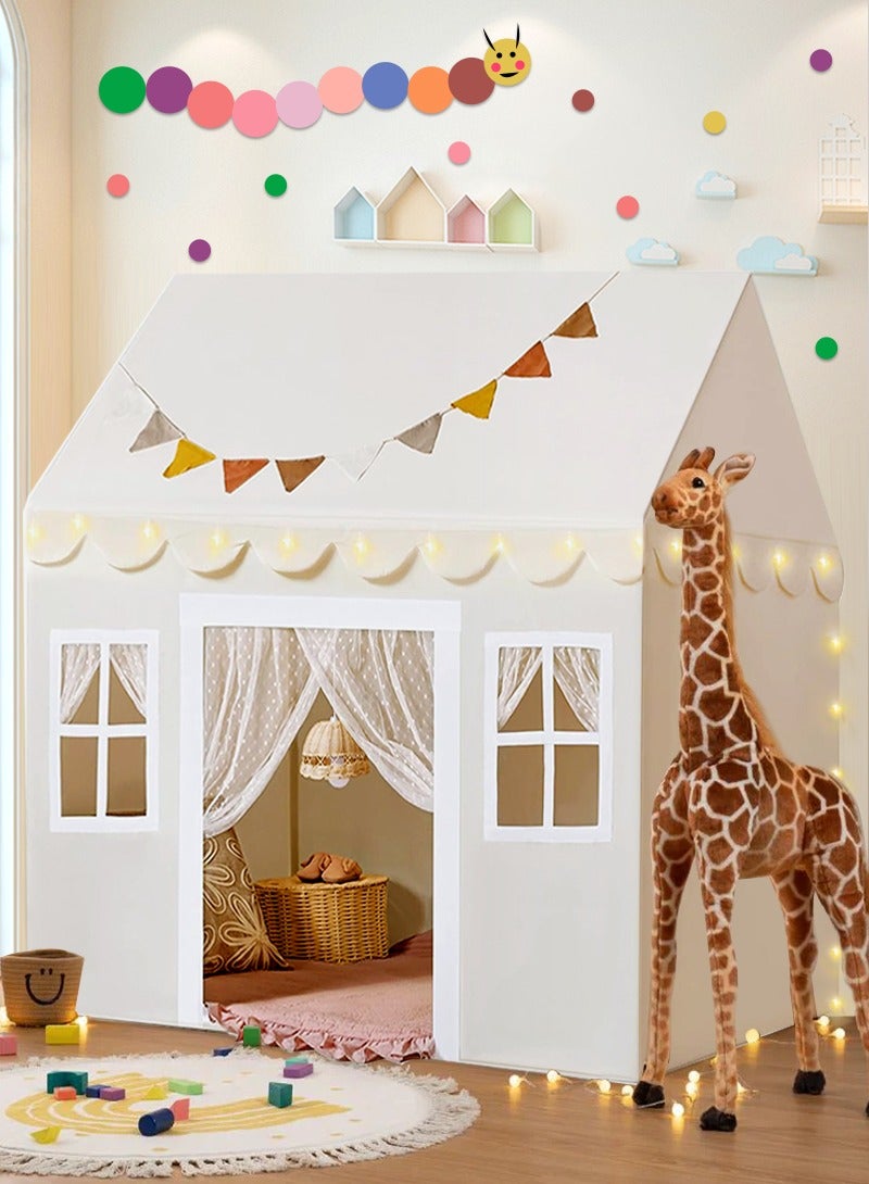 Yoawllty Boys Girls Play Tent Game House Playhouse with Mat and Lights Kids Indoor Outdoor Activity Center  - Image 1