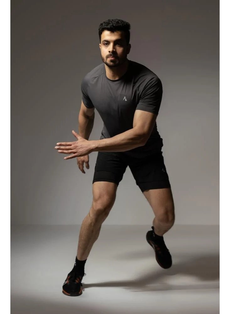 Men's Grey sports t-shirt 2XL - Image 3
