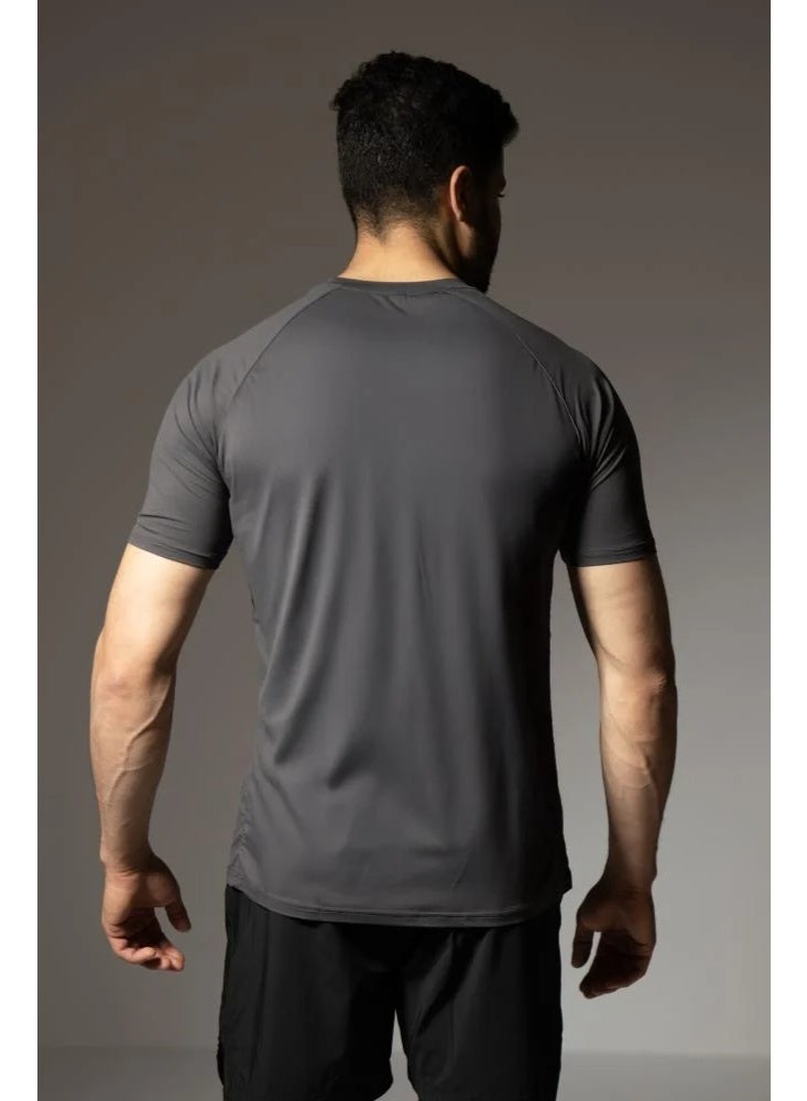 Men's Grey sports t-shirt 2XL - Image 2