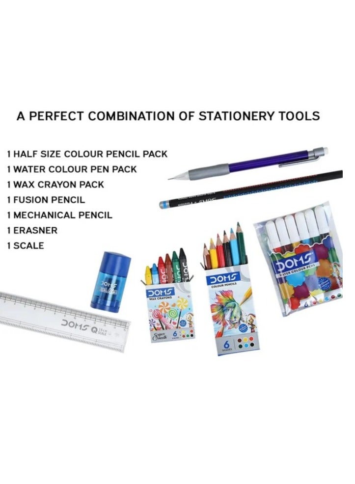 DOMS مجموعة تلوين مدرسية من واو مكونة من 23 قطعة متعددة الألوان - Image 2