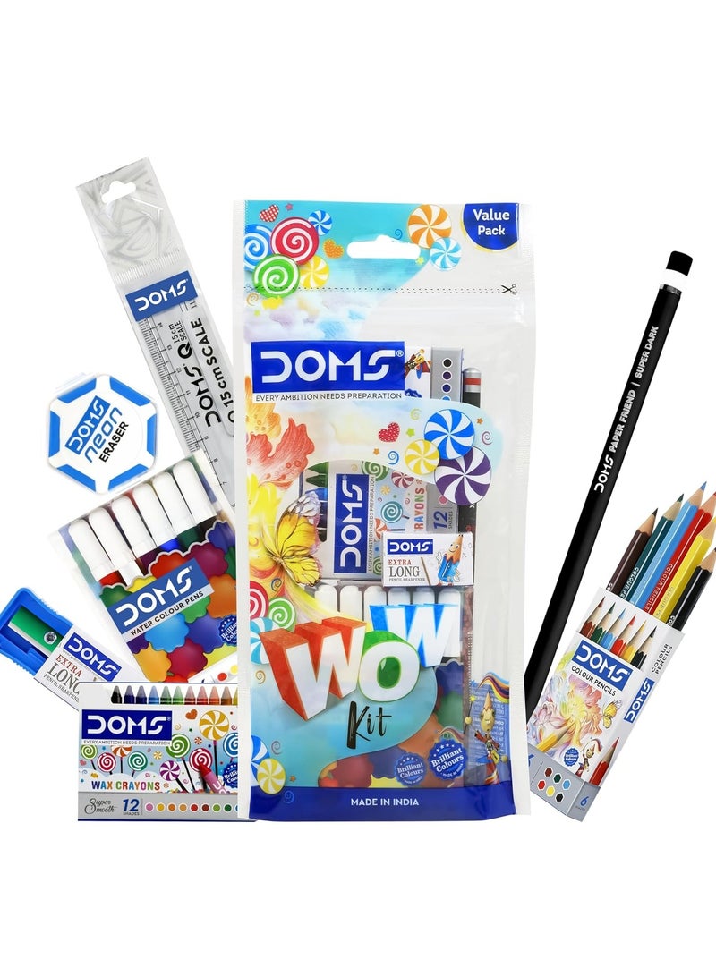 DOMS مجموعة تلوين مدرسية من واو مكونة من 23 قطعة متعددة الألوان - Image 1