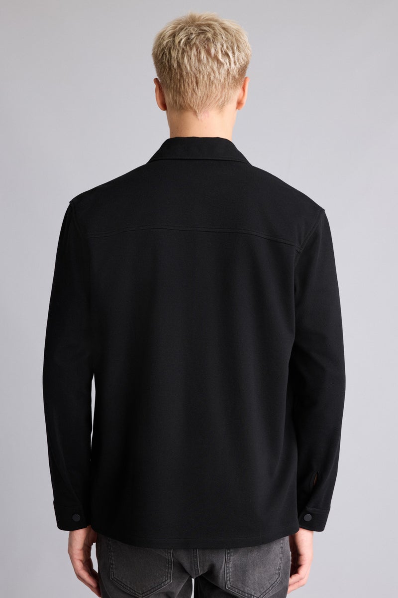 DeFacto Black Man Regular Fit Shirt Collar Shirt Jacket Casual - Image 5