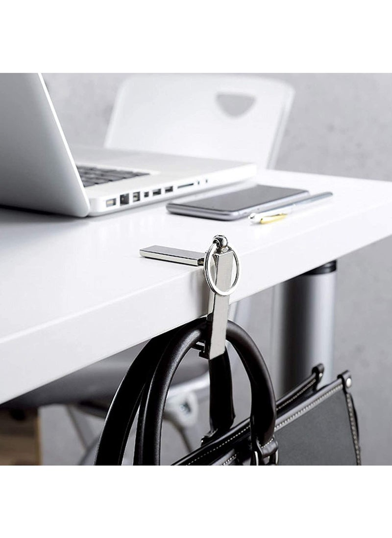 Sweet seven Instant Bag Hanger Collection - Foldable Stylish Swivel Purse Handbag Hook for Table Desk - Women's Handbag Storage Folding Decor Table Hook (Rose gold)  - Image 3