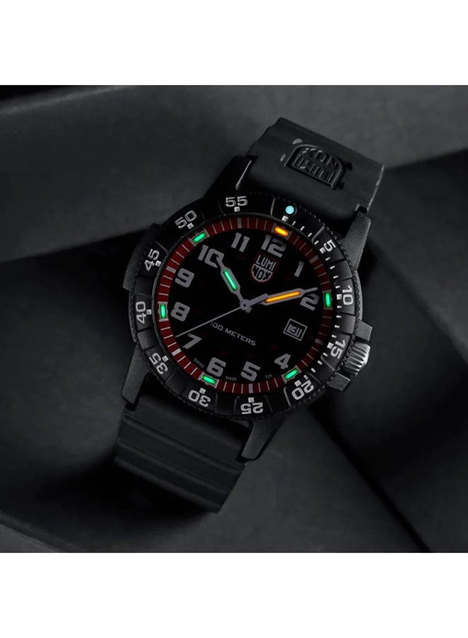 لومينكس ساعة يد رجالية تناظرية دائرية من البولي يوريثين . -  مم - Image 5