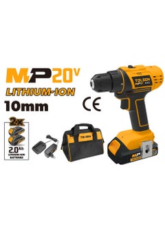 Tolsen 20V Cordless Drill Driver with 2 x 2.0Ah Batteries and Charger – 87212