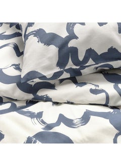 erorex Duvet Cover And Pillowcase White Blue/Cloud 150X200/50X80 Cm  - Image 2