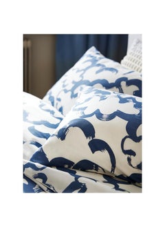 erorex Duvet Cover And Pillowcase White Blue/Cloud 150X200/50X80 Cm  - Image 4