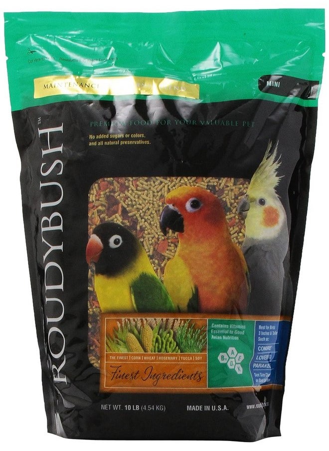 ROUDYBUSH Roudybush California Blend Bird Food, Mini, 10-Pound (210MICB), B113  - Image 1
