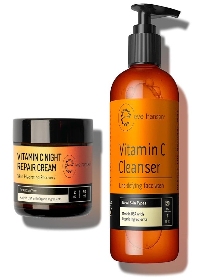 Eve Hansen Vitamin C Cleanser 4 oz & Vitamin C Night Cream 2 oz - Radiant Skin Bundle - Image 1