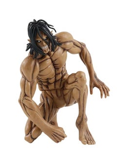 RATSAW Attack on Titan Figure Anime Figure Eren Yeager Action Figure Model Toy Collectibles Statue Anime Squatting Figure  - Image 1