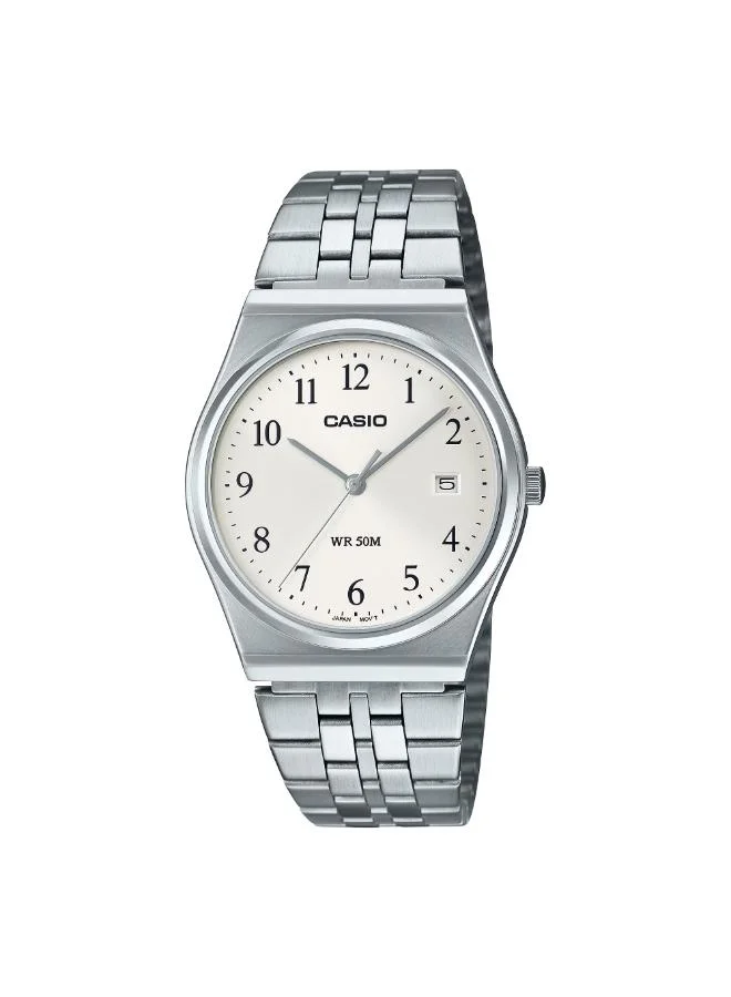كاسيو Men's Stainless Steel Analog Watch MTP-B145D-7BVDF - 35 mm