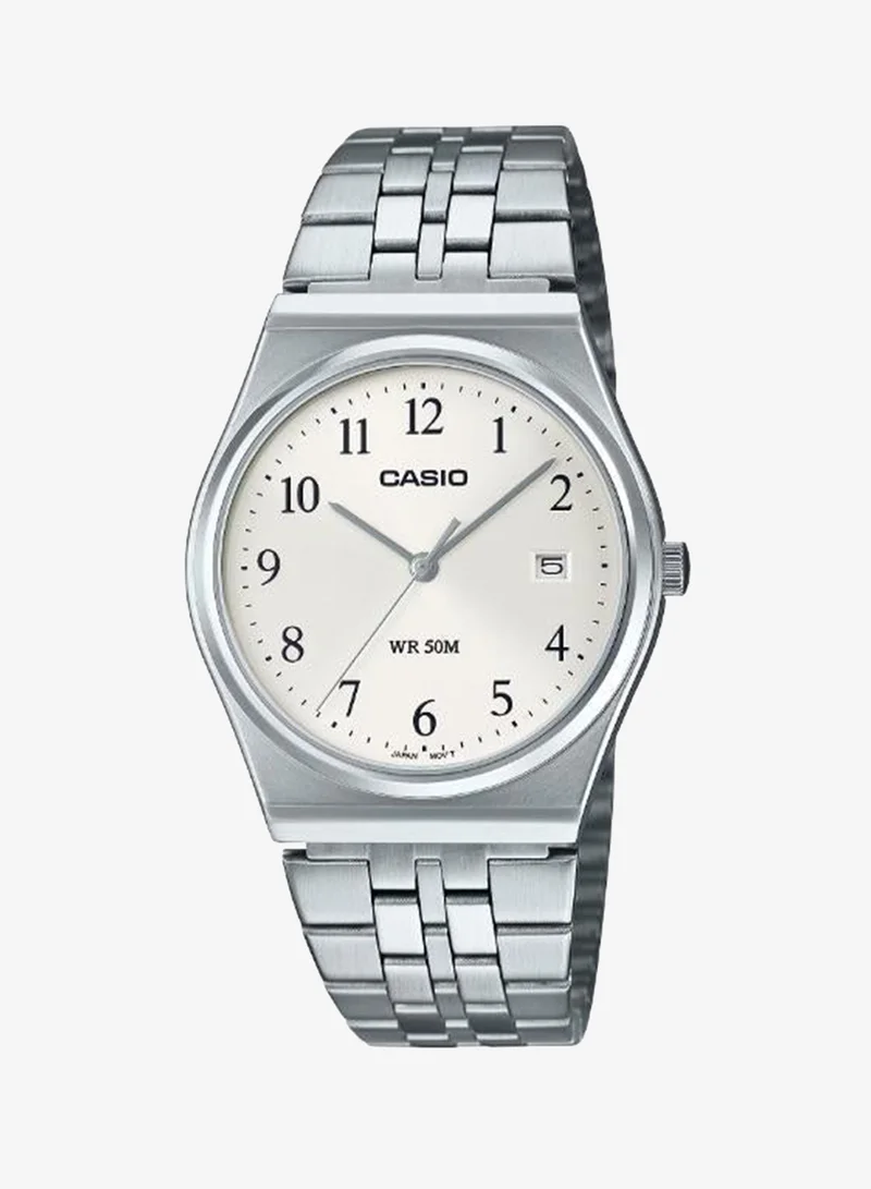 Casio Men's Stainless Steel Analog Watch MTP-B145D-7BVDF - 35 mm