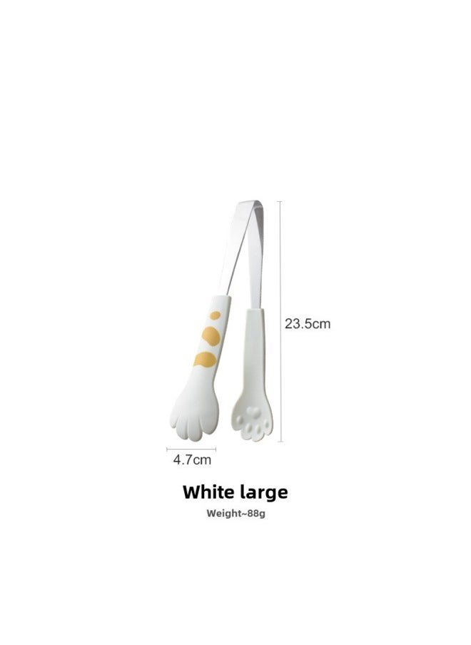 Generic - Cat's Claw Snack Clip No Dirty Hand Food Clip Children's Supplementary Food Clip Potato Chip Clip Household Salah Clip Ice Clip Barbecue Clip-Color:White Large - Image 1