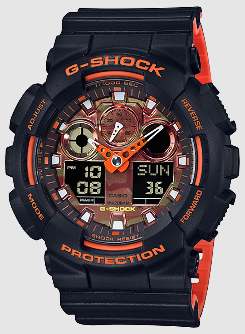كاسيو ساعة كاسيو G-SHOCK الرياضية بنقشة التمويه GA-100BR-1A - Image 2