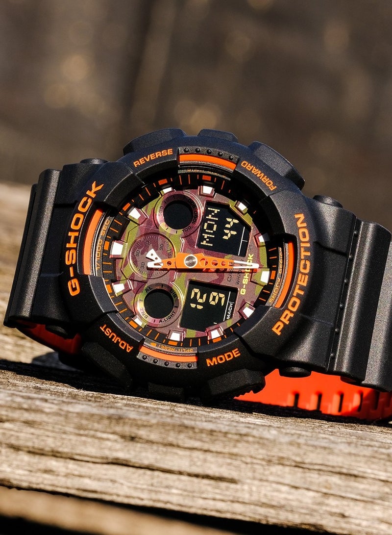 كاسيو ساعة كاسيو G-SHOCK الرياضية بنقشة التمويه GA-100BR-1A - Image 5