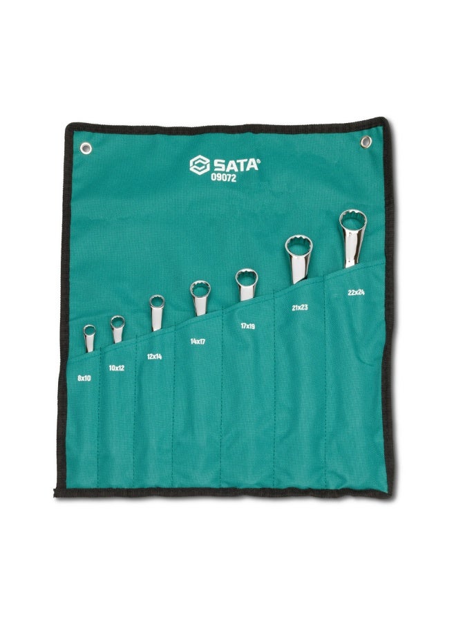 SATA GL09072 7-Piece Metric Double Box End Wrench Set - Image 1