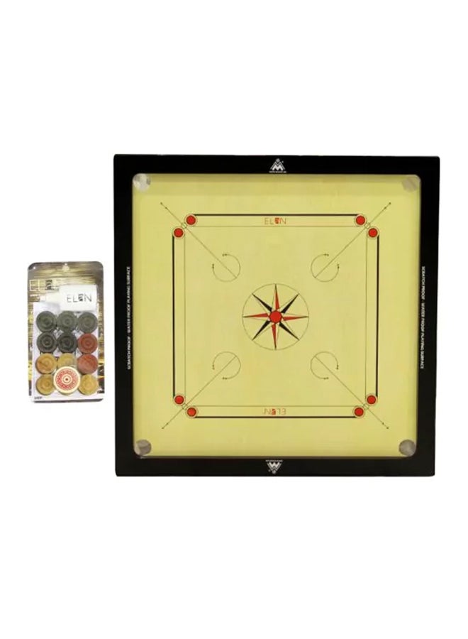 TA SPORT Ms Carrom Board 30X30 With Carrom Men,Striker