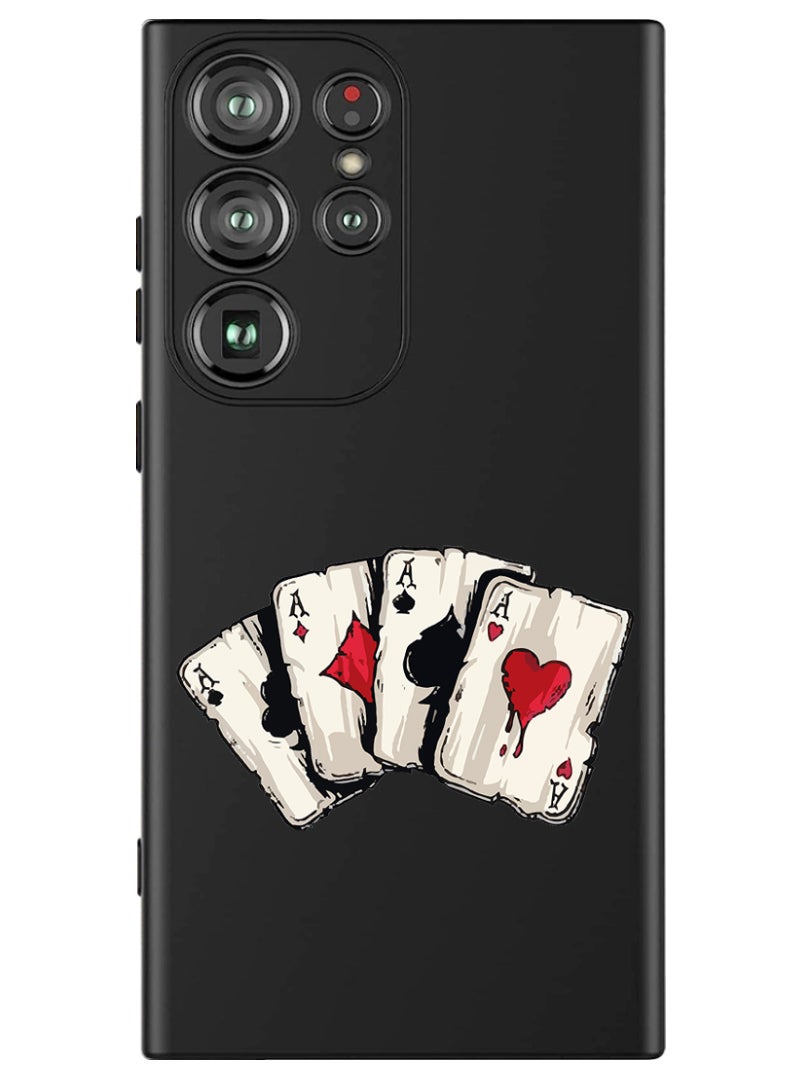 Protective Slim Fit Case Liquid Silicone Cover with Full Body Protection Anti-Scratch Shockproof Case For Samsung Galaxy S24 Ultra (Black) - aces 2