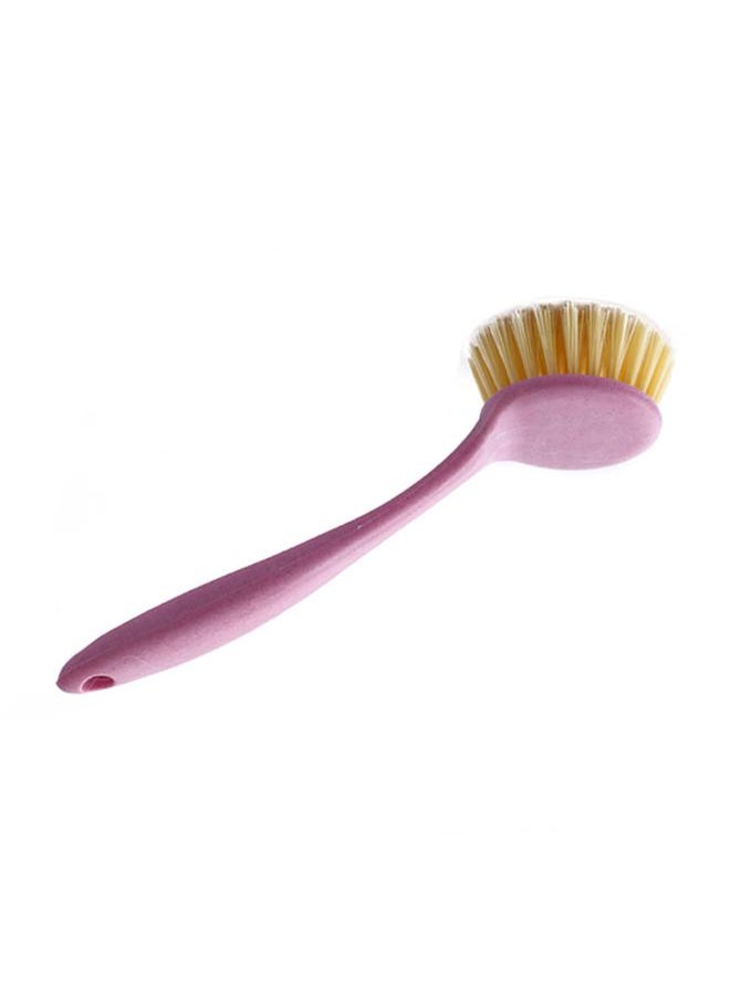 Dish Scrub Brush Long Handle Plastic Multifunctional Hangable Pot Scrub Brush for Kitchen