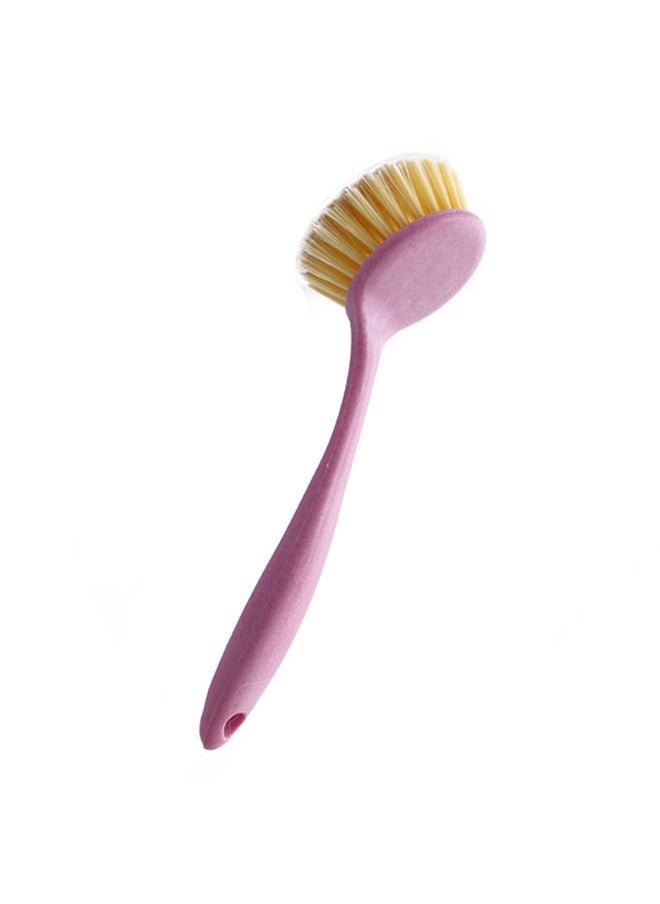 Dish Scrub Brush Long Handle Plastic Multifunctional Hangable Pot Scrub Brush for Kitchen