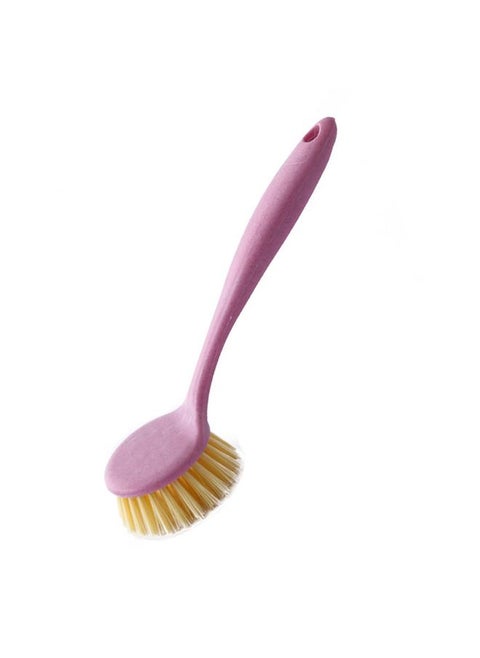 Dish Scrub Brush Long Handle Plastic Multifunctional Hangable Pot Scrub Brush for Kitchen