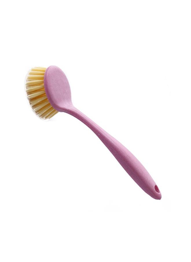 Dish Scrub Brush Long Handle Plastic Multifunctional Hangable Pot Scrub Brush for Kitchen
