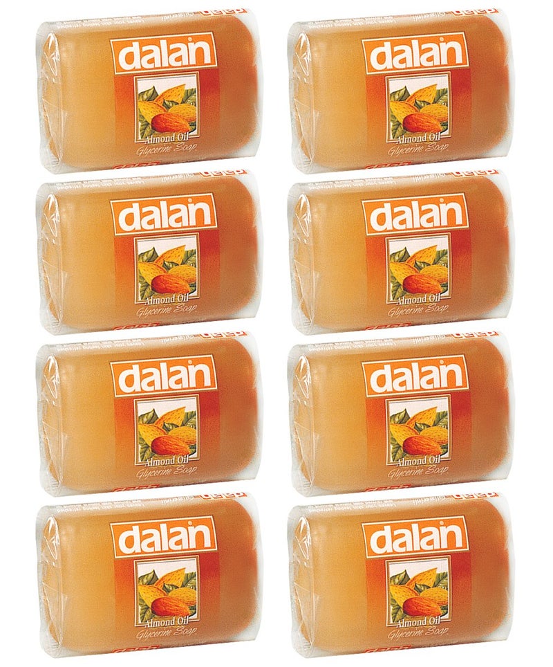 Dalan صابون جليسرين دالان بزيت اللوز 100 جرام × 8 قطع من تركيا 440 ر.س - Image 1