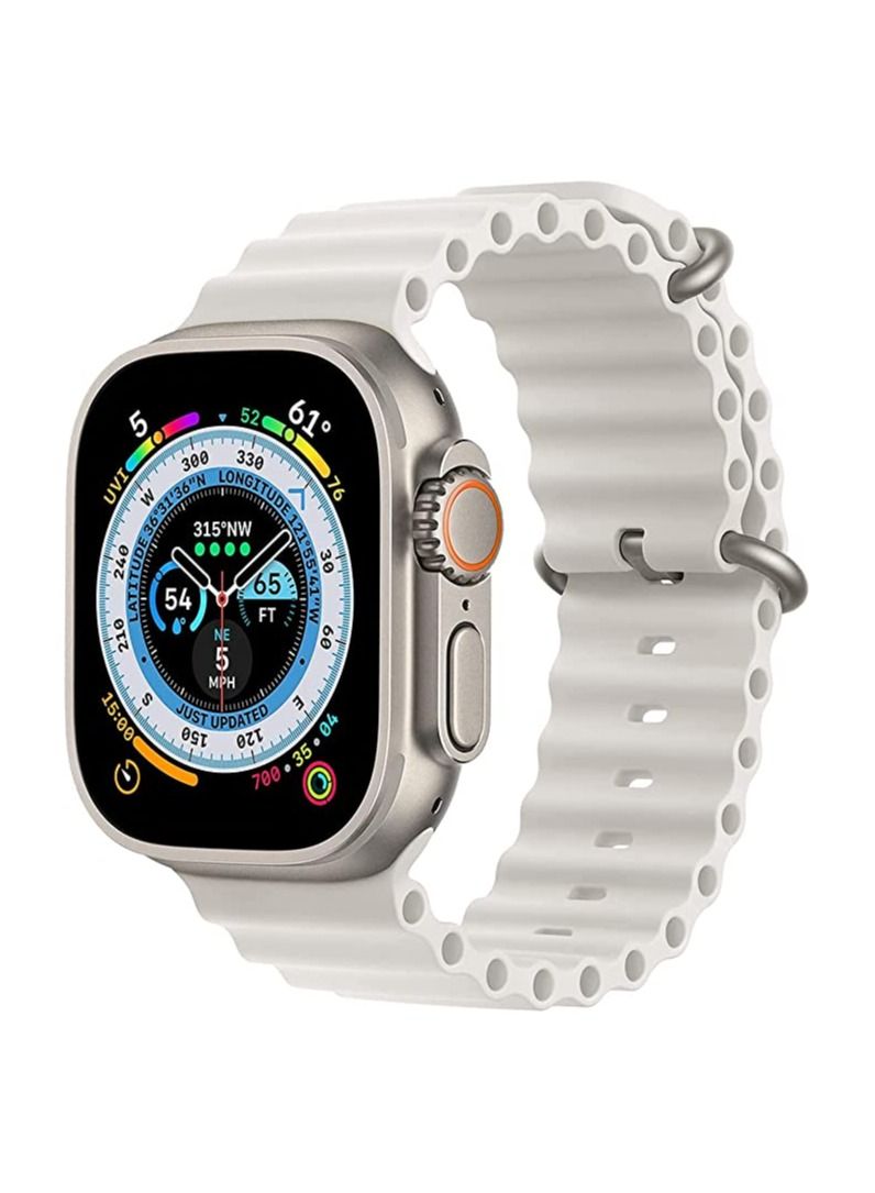 حزام سيليكون رياضي جديد متوافق مع ساعة آبل ألترا أوشن 38/40/41 مم لسلسلة آي ووتش ألترا 8 7 6 5 SE - Image 1