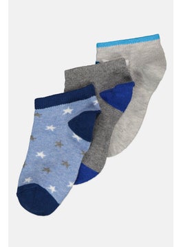 RBX Kids Boy 3 Pairs Printed Socks, Multicolor  - Image 2