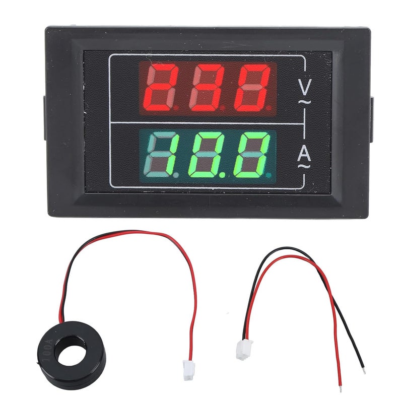 Digital Voltmeter Ammeter AC 60 500V 0 100A Single Phase LED For Home Industrial - Image 1