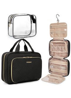 Toiletry Bag Hanging Travel Makeup Organizer With Tsa Approved Transparent Cosmetic Bag Makeup Bag For Full Sized Toiletries, Medium-Black - pzsku/ZDFD3A6307A348FAF76DBZ/45/_/1734437567/17213633-2574-4745-954d-62e81e398c26