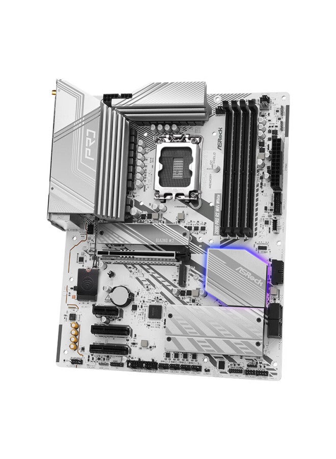 ASRock لوحة أم Asrock Z890 Pro Rs Wifi بيضاء، تدعم معالج 285k/265k/265kf - Image 2