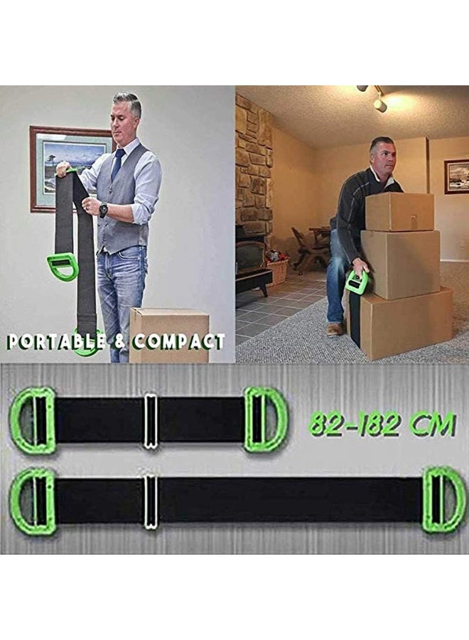 Adjustable mobile lifting straps with non-slip handles, carrying straps for furniture, boxes, mattresses, building materials, and other heavy and bulky items. - Image 4