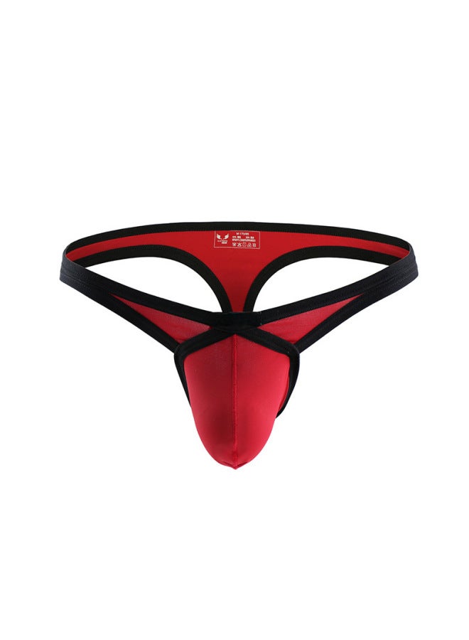 Men's Underwear New Fashion Men's Breathable Nylon Low Waist Solid Color Briefs Men's