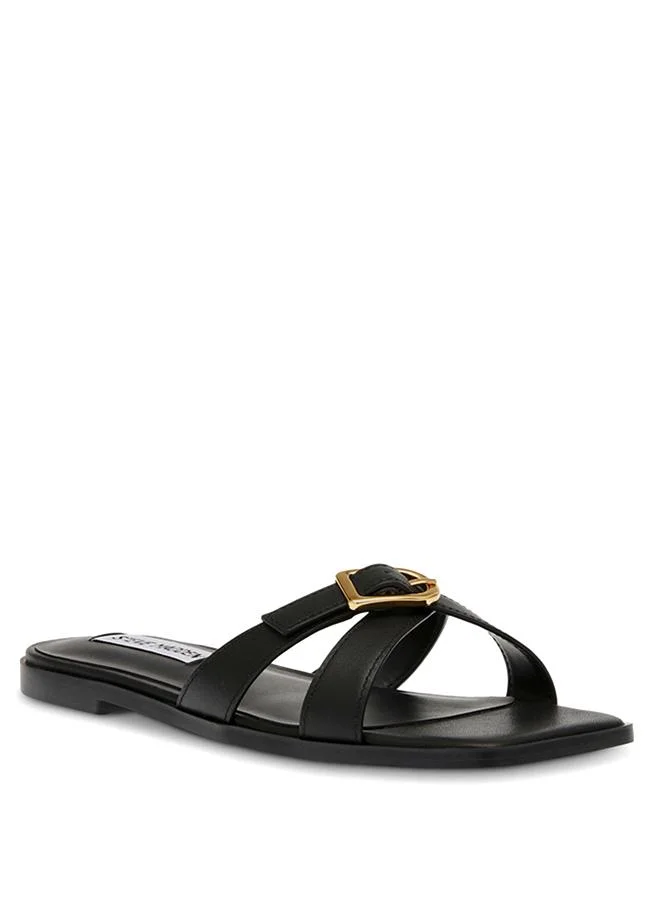 ستيف مادن Steve Madden Heartfelt Women's Black Flat Sandals