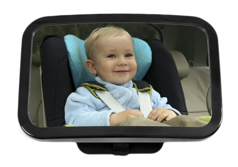 Greenco Rear Facing Back Seat Baby View CAR Mirror - Large and Crystal Clear Sharp View Mirror - Image 1