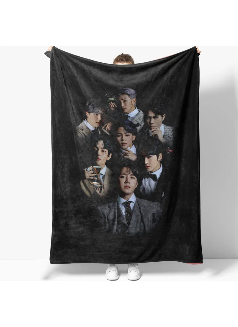 Eray Home Erayshome Bts Patterned Printed Polar TV Blanket