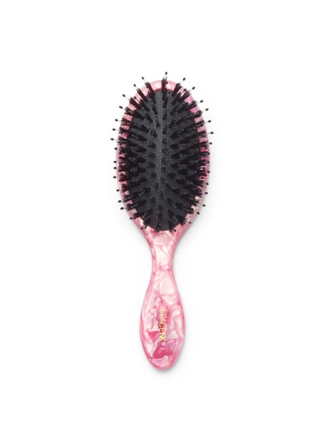 Space NK Pink Travel Hair Brush - Image 1