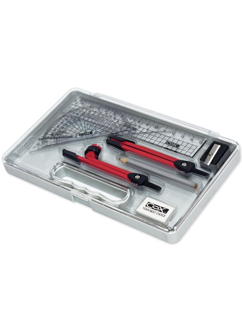 COX Mathematical Sets, 9 Pieces, Made In Taiwan - Image 1