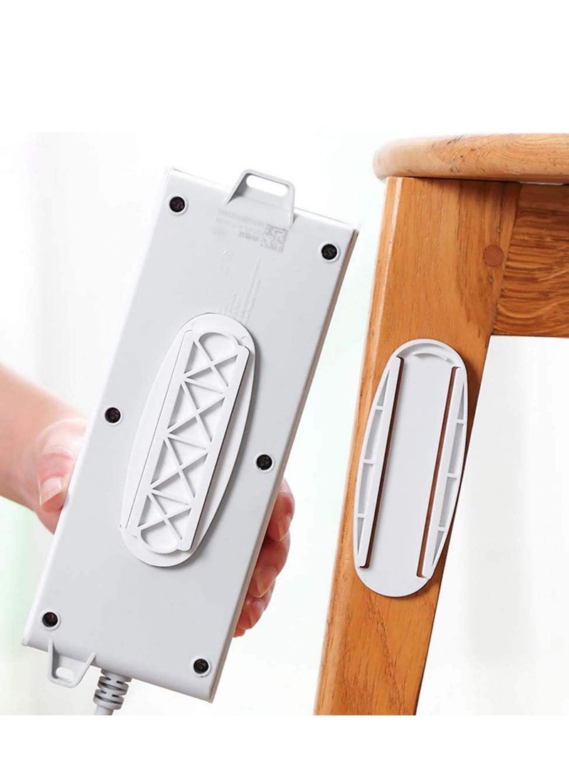 Zikra 4 Packs Power Strip Holder Wall Mount Self Adhesive  Cable Management System Punch Free for Remote Control Router  Tissue Box Kitchen - Image 2